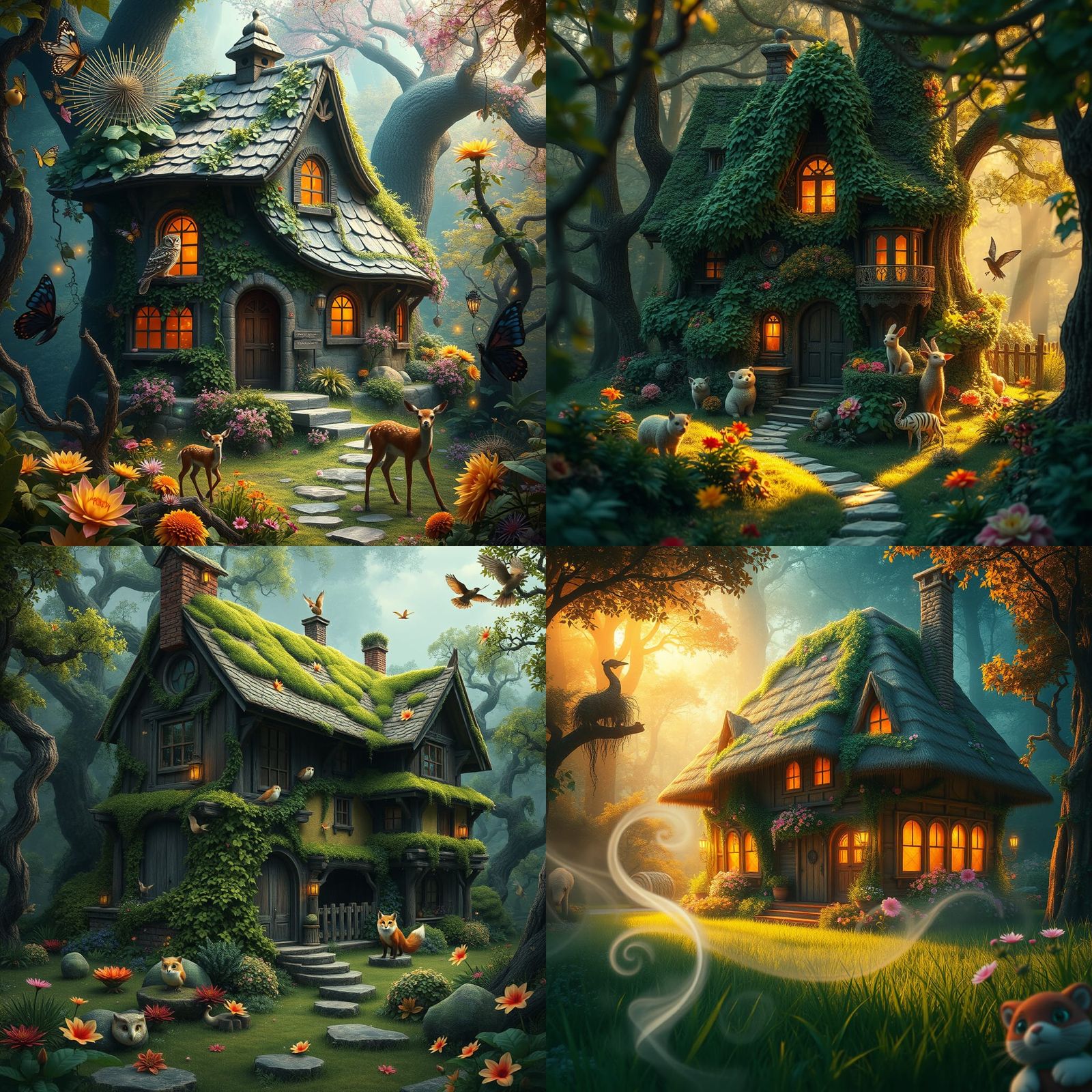 Enchanted Oasis in Vibrant Fantasy World