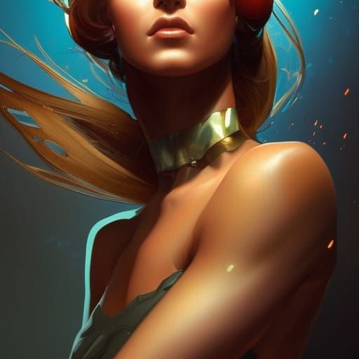 Martian Portrait in Hyperdetailed Style