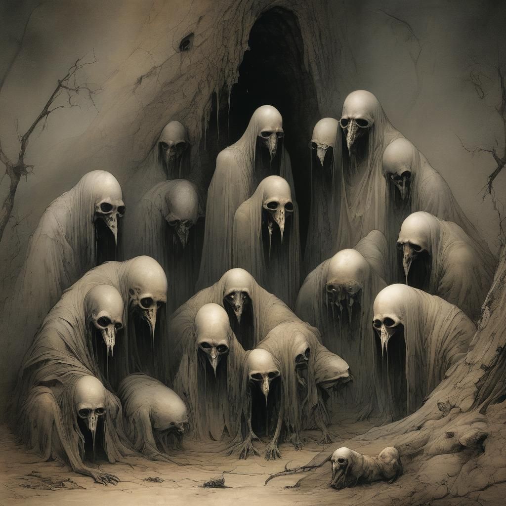 Grimdark Visions: A Fusion of Macabre Art Styles