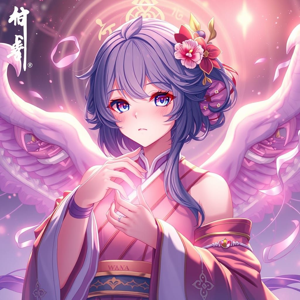 Anime Style God's Hands 3D Render