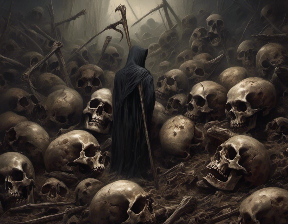 Grim Reaper in Plaguecore Style