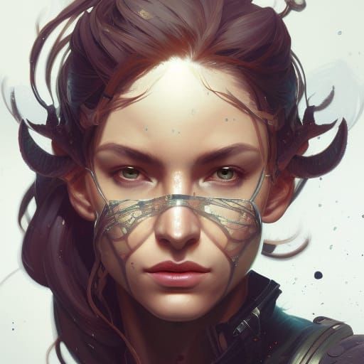 Valorant Agent Portrait in Art Nouveau Style