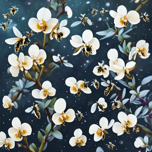 Dramatic Black Orchid Blossom Close-Up