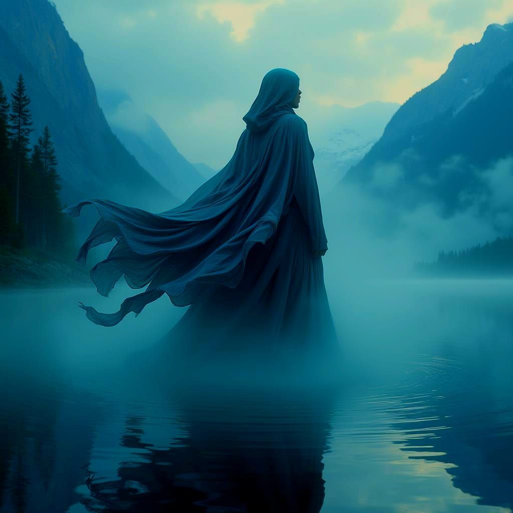 Mystical Woman Formed From Misty Vapors