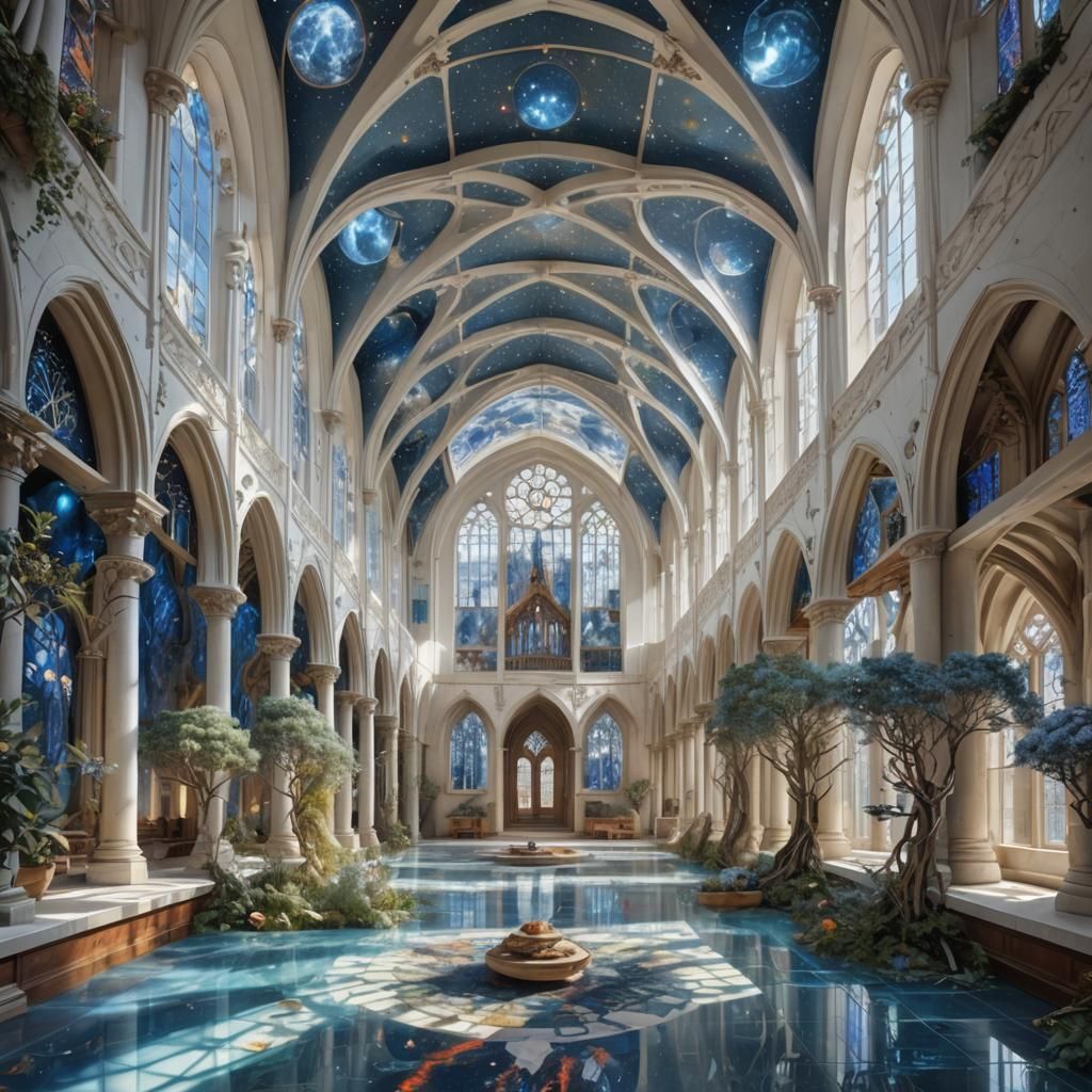 Medieval Great Hall Integrated with Cosmic City