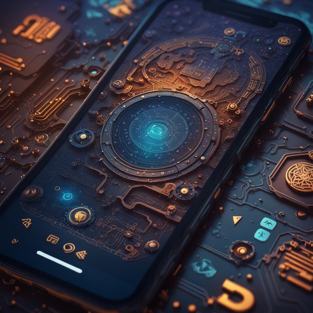 A close up of a phone screen open