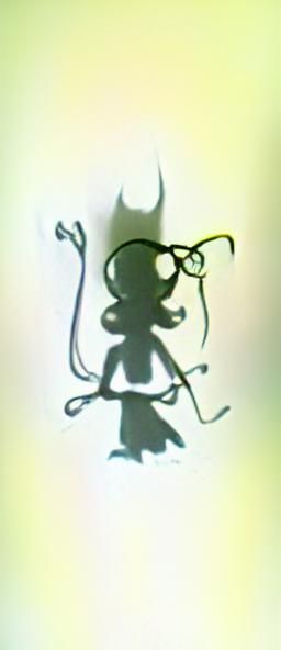 Chibi Magical Girl in Burtonesque Pollock-Dore Style
