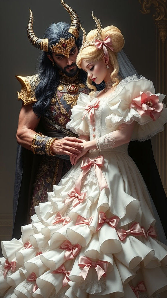 Demon King Buttons Corset of Princess Bride