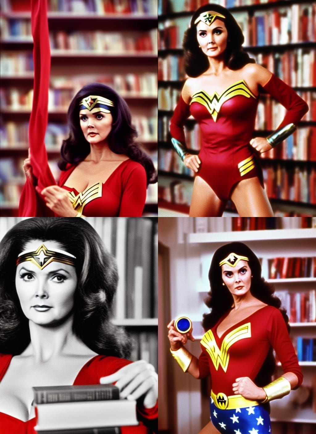 Wonder Woman Hypnotized by Gemstone, Sharp Focus