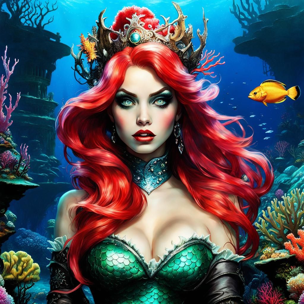 Ariel Little Mermaid Dark Fairytale π©΅π±