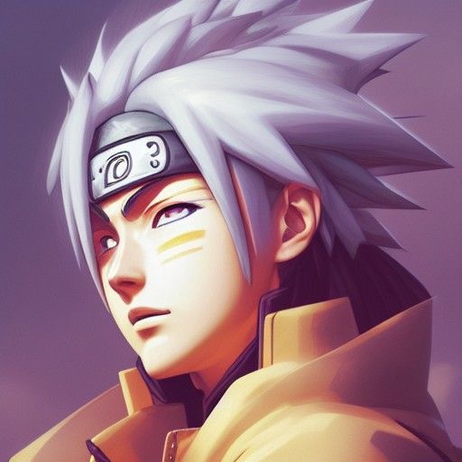 Naruto Portrait Concept Art in Dynamic Lighting