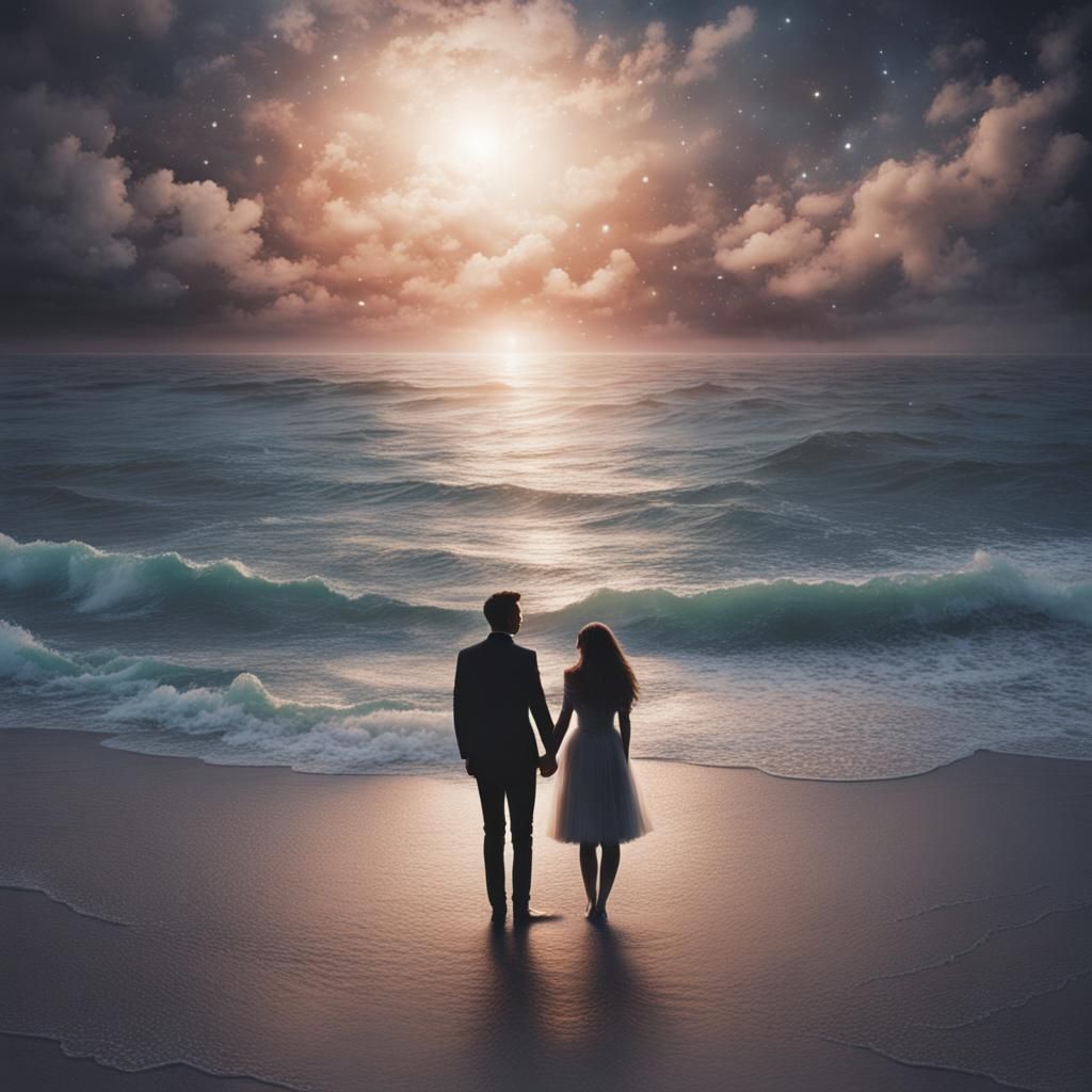 Surreal Scene: Swimming in an Ocean of Tears