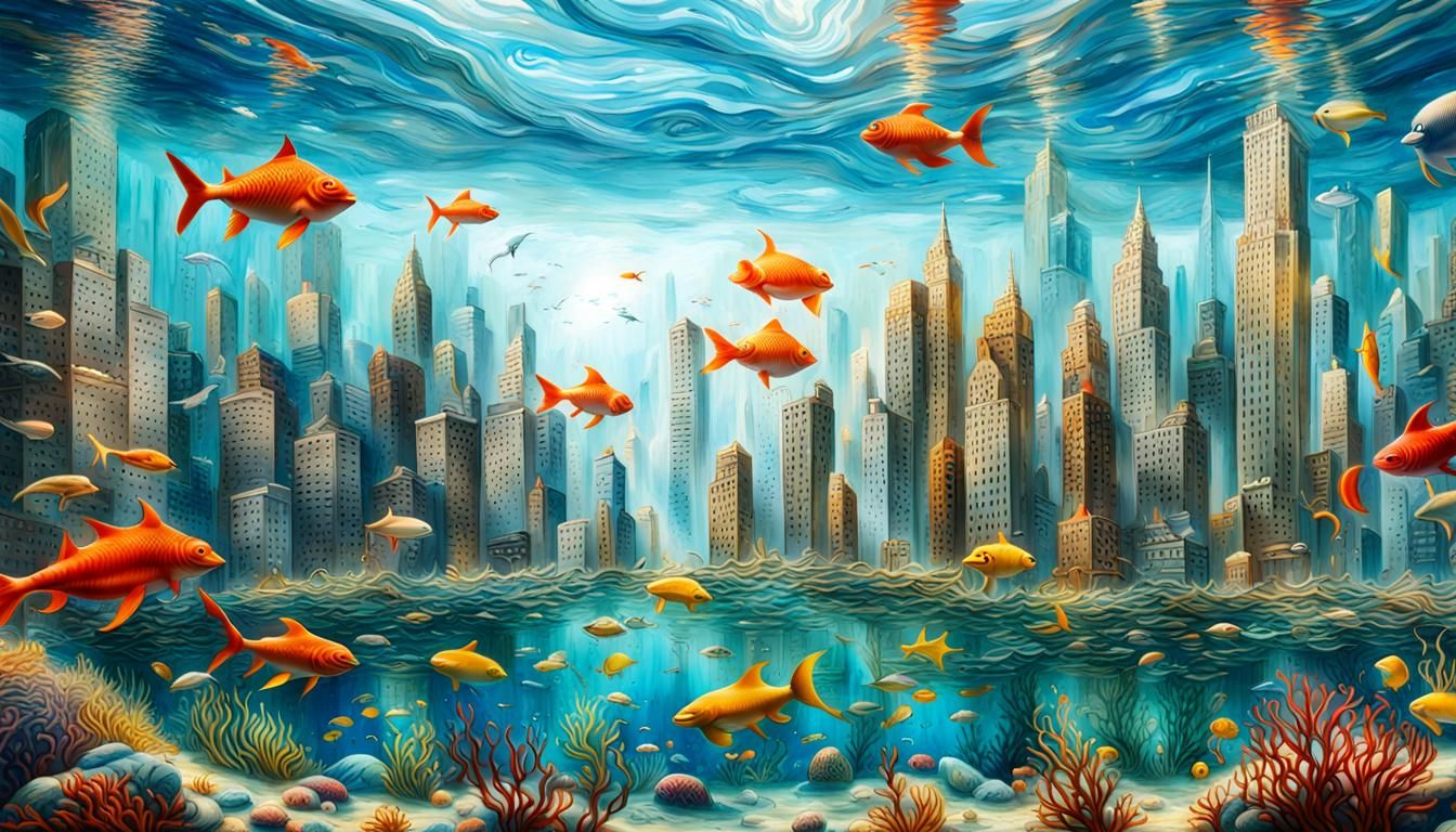 The water submerge