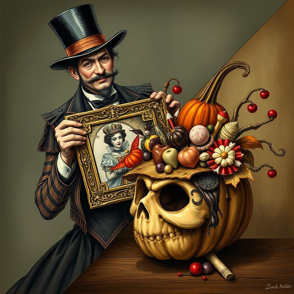 Magician, Queen, and Pumpkin Sweets: A Surreal Split