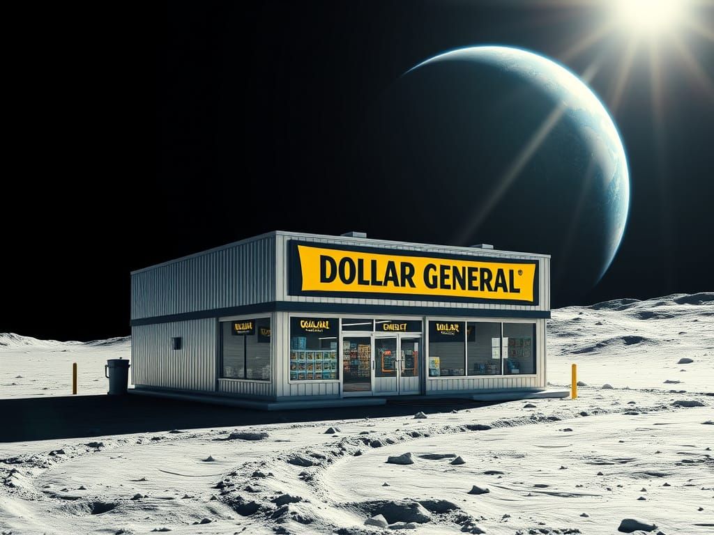 Dollar General Store on the moon