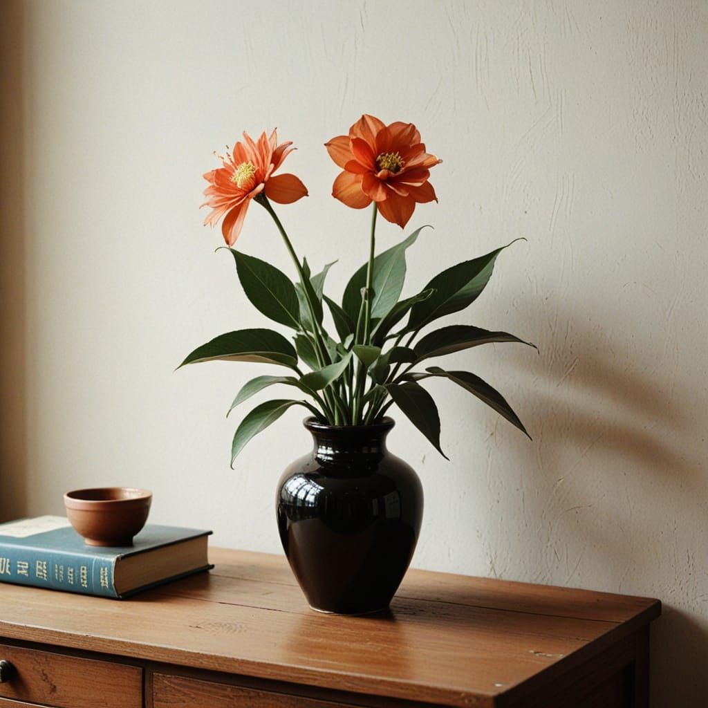 Vintage Western-Style Still Life in a Film Noir Haze