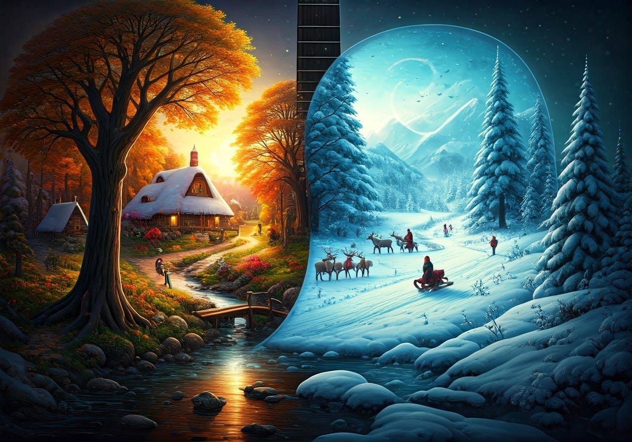 Yin-Yang Nature on Acoustic Guitar: Autumn and Winter