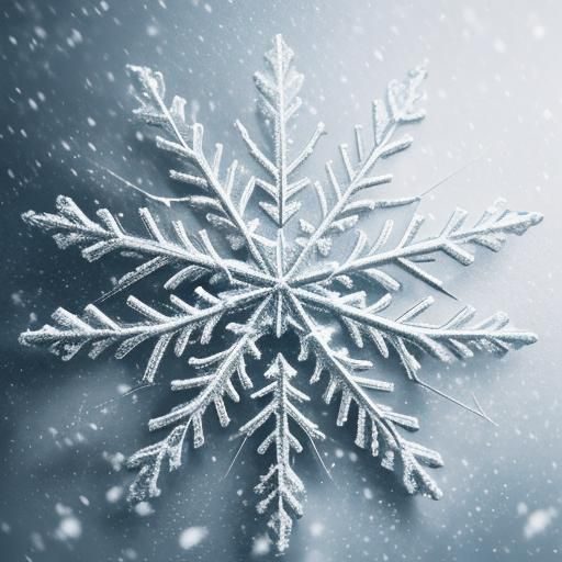 Hyperrealistic Snowflakes in Perfect Composition