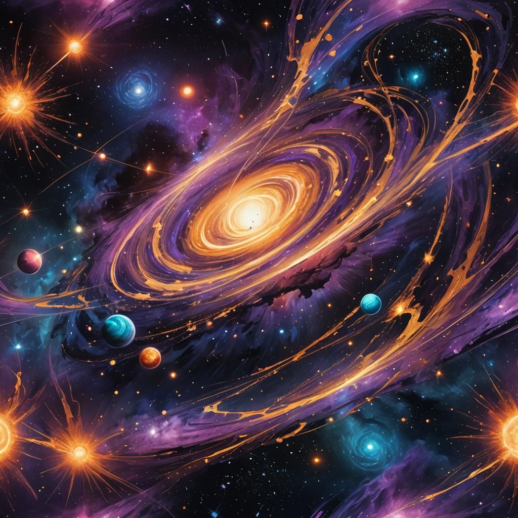 Luminous Astral Planet Concept Art in 8K