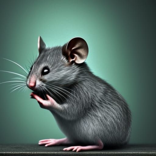 Beautiful grey mouse