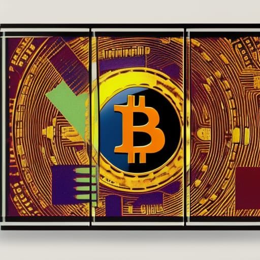 Bitcoin Fantasy Bank in Pop Art Style