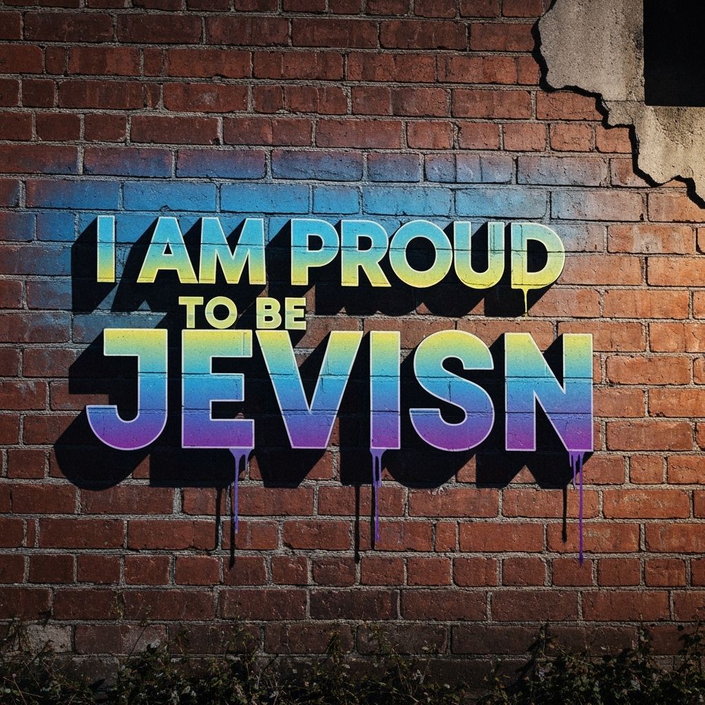 Graffiti Art: Jewish Pride in 3D Street Style