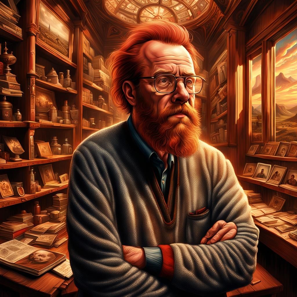 Man's Life in Hyperrealistic Digital Matte Painting