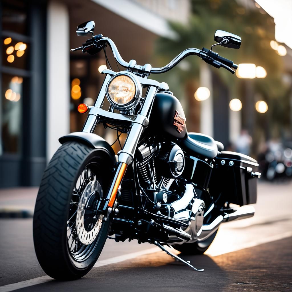 Harley Davidson Bad Boy Springer in Sharp Focus