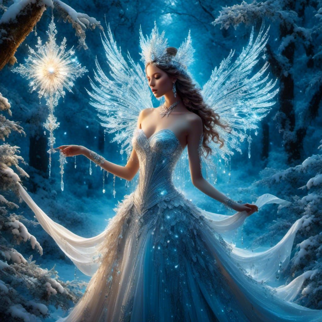 Enchanted Christmas Tree in Everwinter Forest