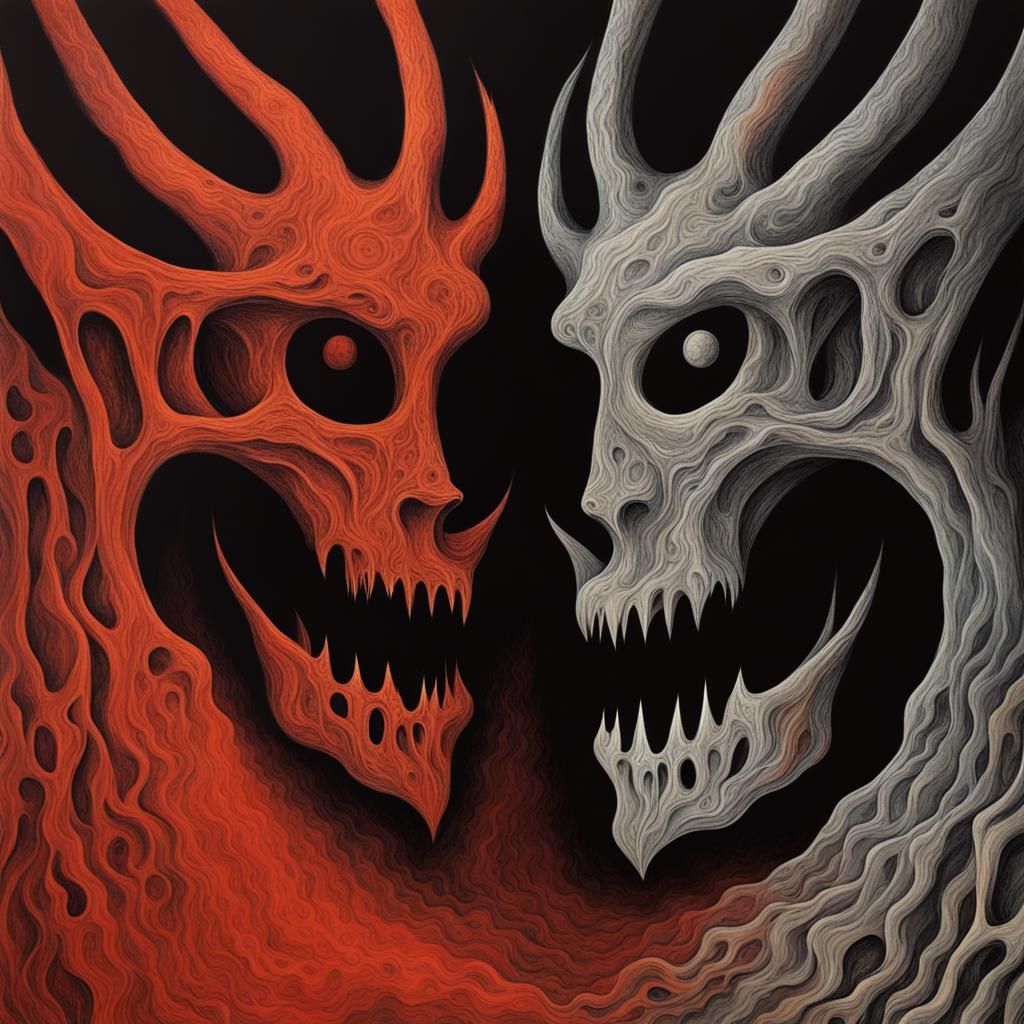 Abstract Demons in Mind: A Soul in Hell