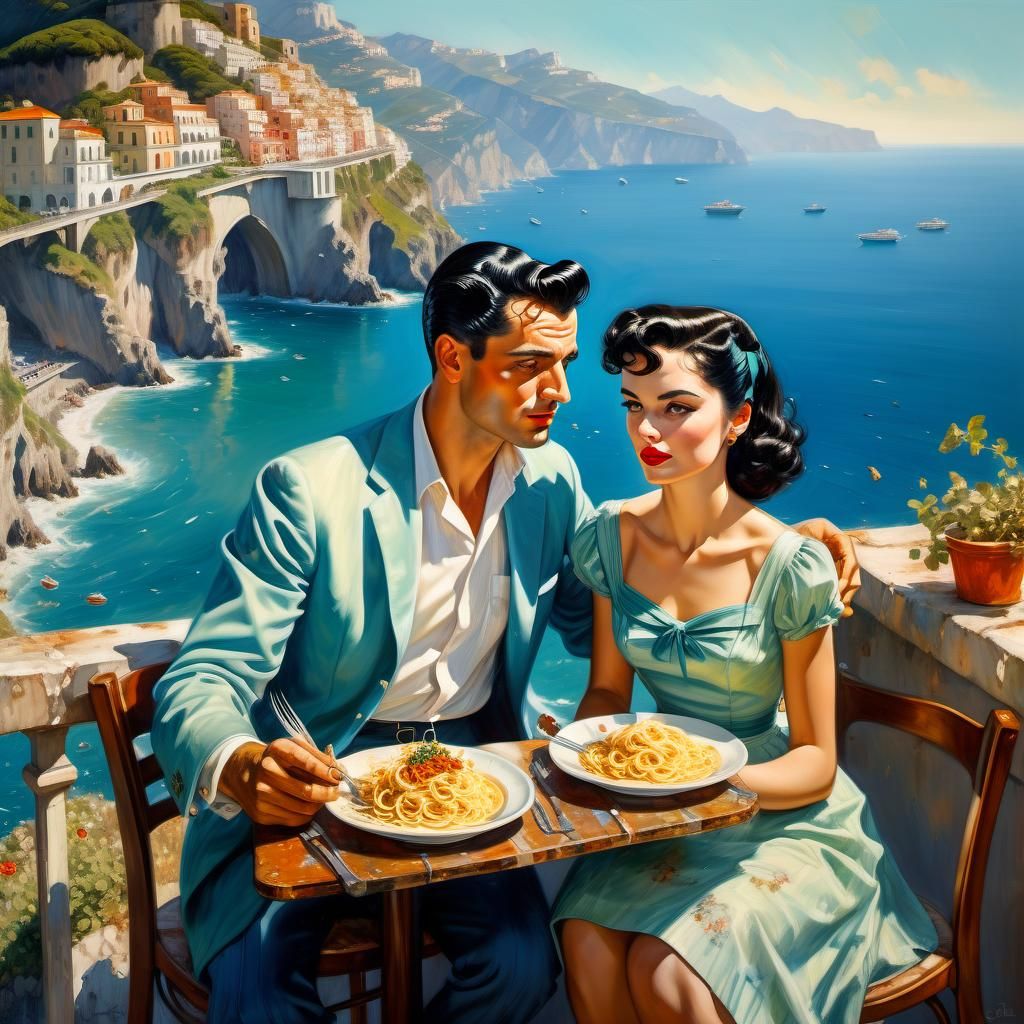 Pasta Dinner, Amalfi Coast, Italy