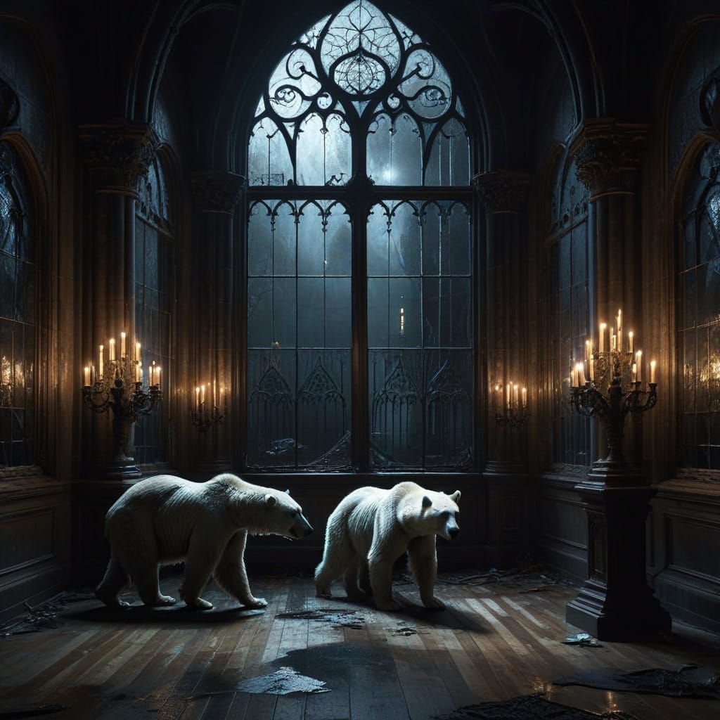 Gothic Ballroom Waltz in Dark, Haunting Beauty