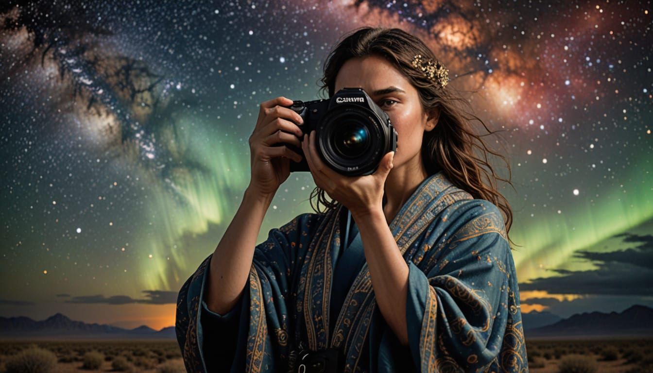 Divine Mathematician in Celestial Robes Unfolds Universe's F...