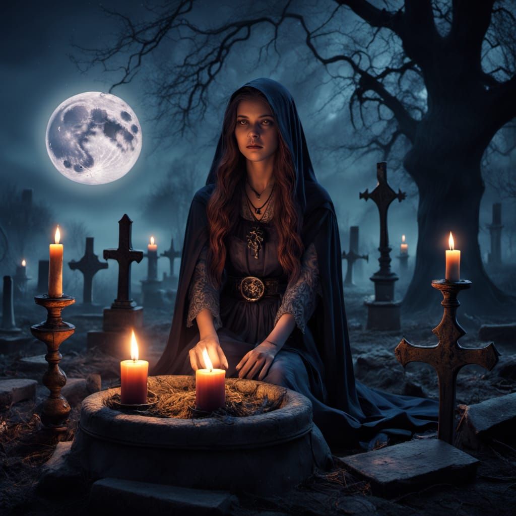 Mystical Whispers Under the Full Moon