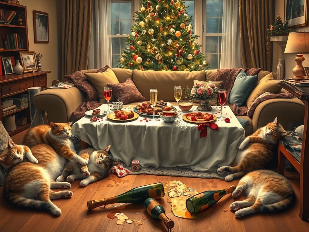 Winter Wonderland of Cats and Christmas