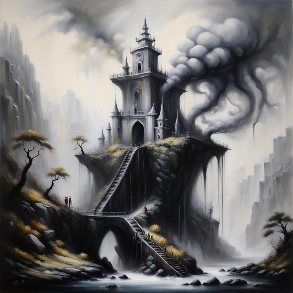 Detailed Oil Painting on Canvas in 8k