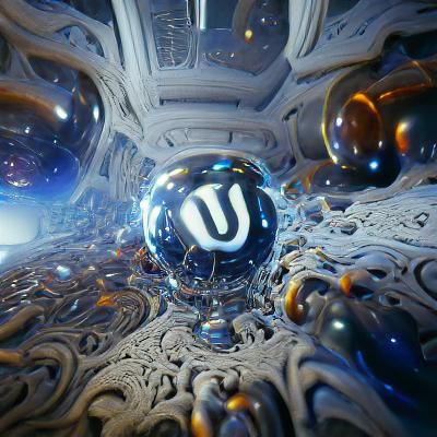 Abstract 3D Rendering of Infinite Universes