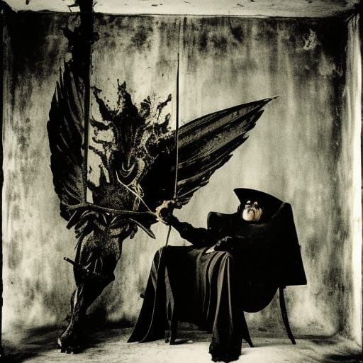 Haunting Antigeist: A Surreal Photographic C-Print