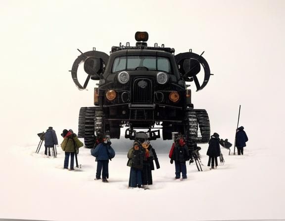 Abstract Inkblot Composition