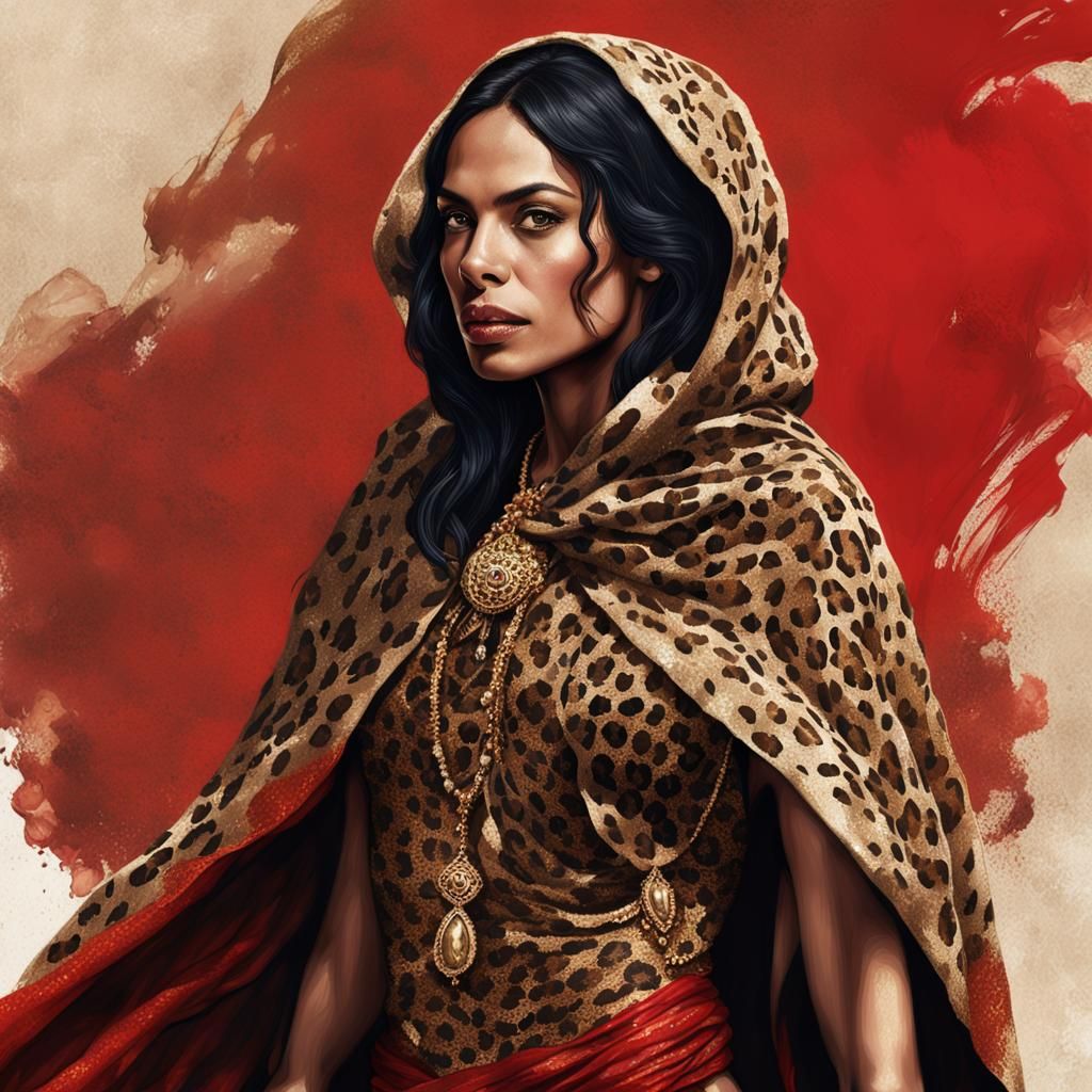 Rosario Dawson as Desert Queen in Hyperrealism