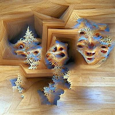 Fractal Faces Merging with Reality