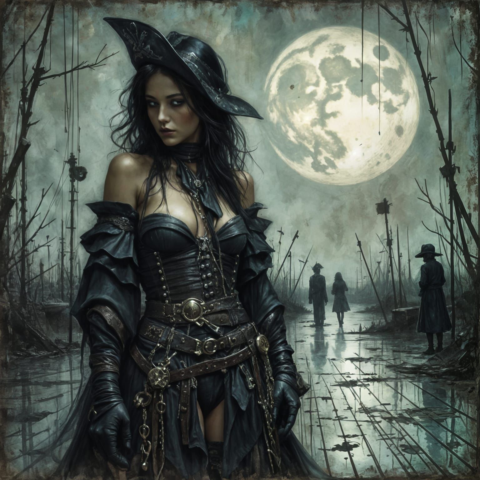 Sketch of a Pirate in Victoria Frances Style