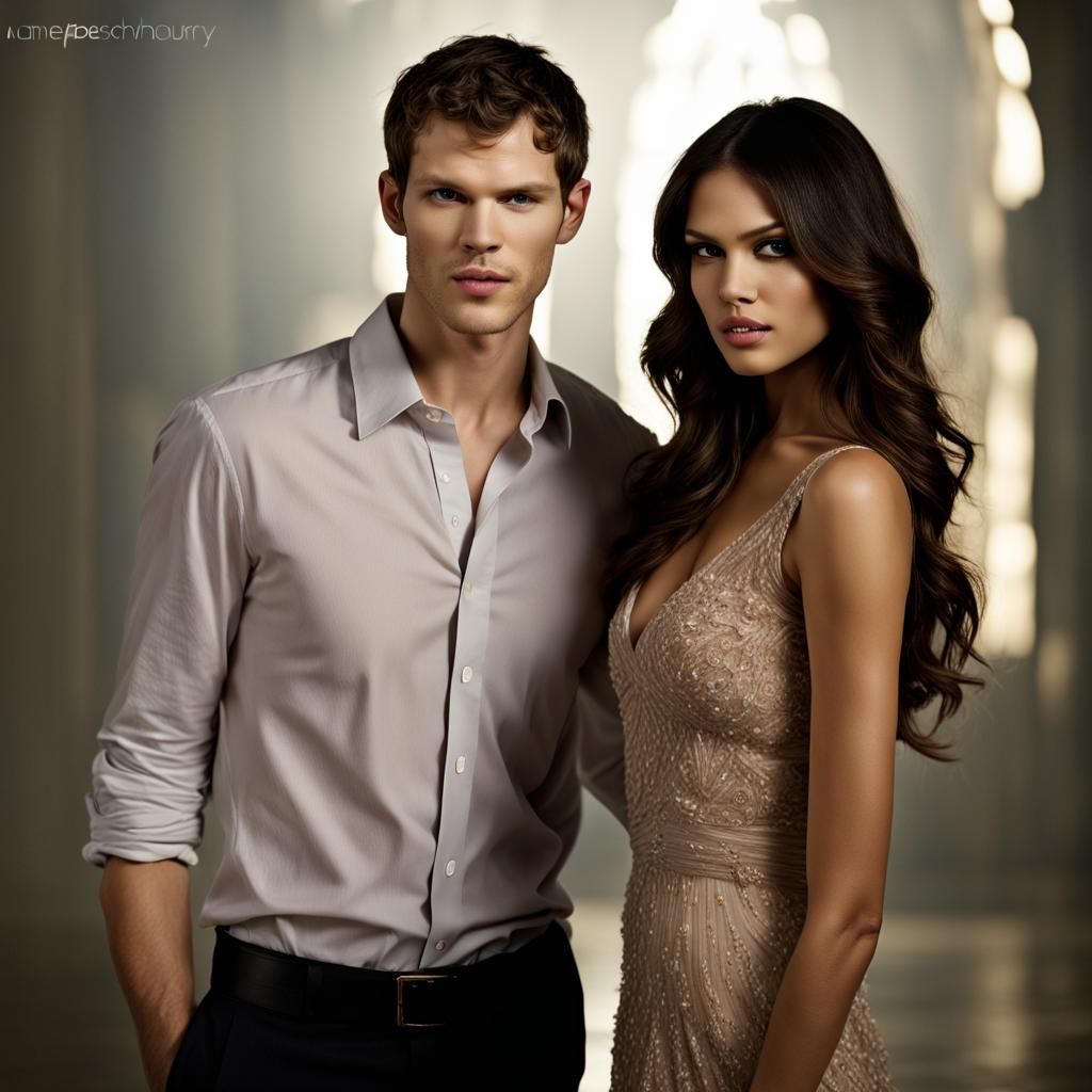 Eiza Gonzales and Joseph Morgan Portrait