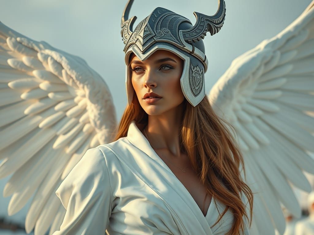 Angelic Supermodels as Norse Warriors in Haute Couture
