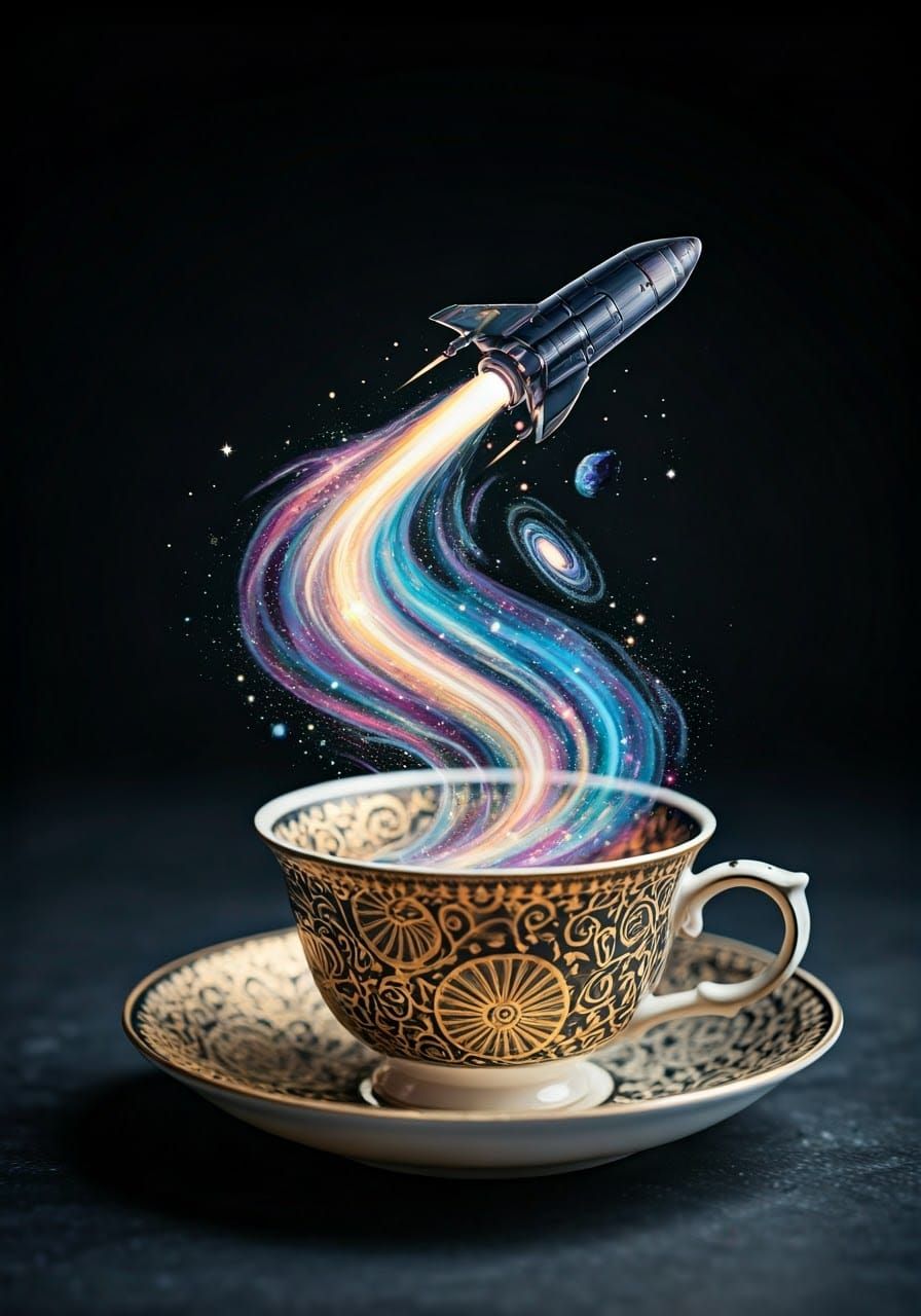 Celestial Teacup: Spaceship Among the Stars