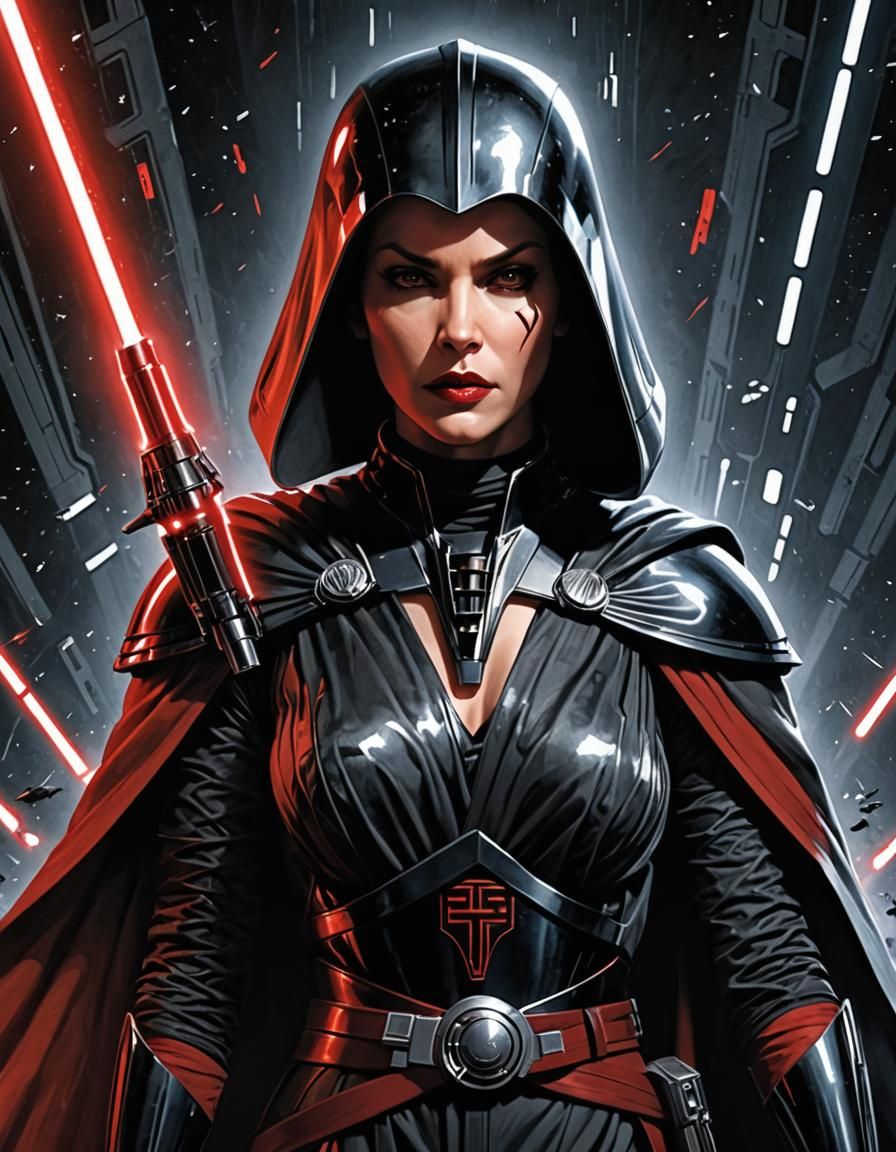 Poster of a Female Sith lord from STAR WARS