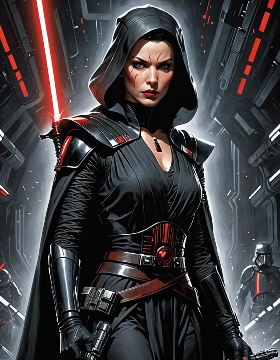 Poster of a Female Sith lord from STAR WARS