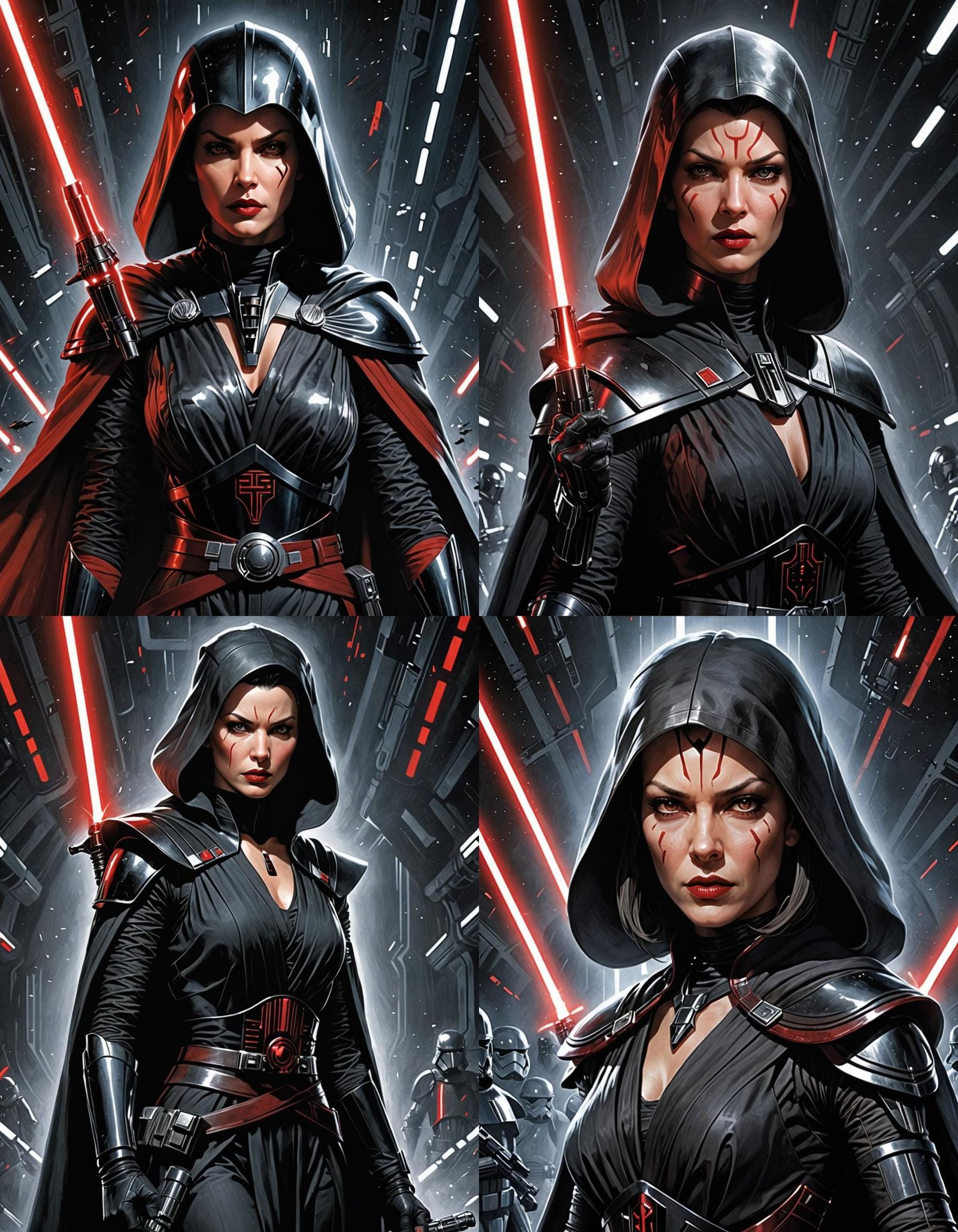 Poster of a Female Sith lord from STAR WARS
