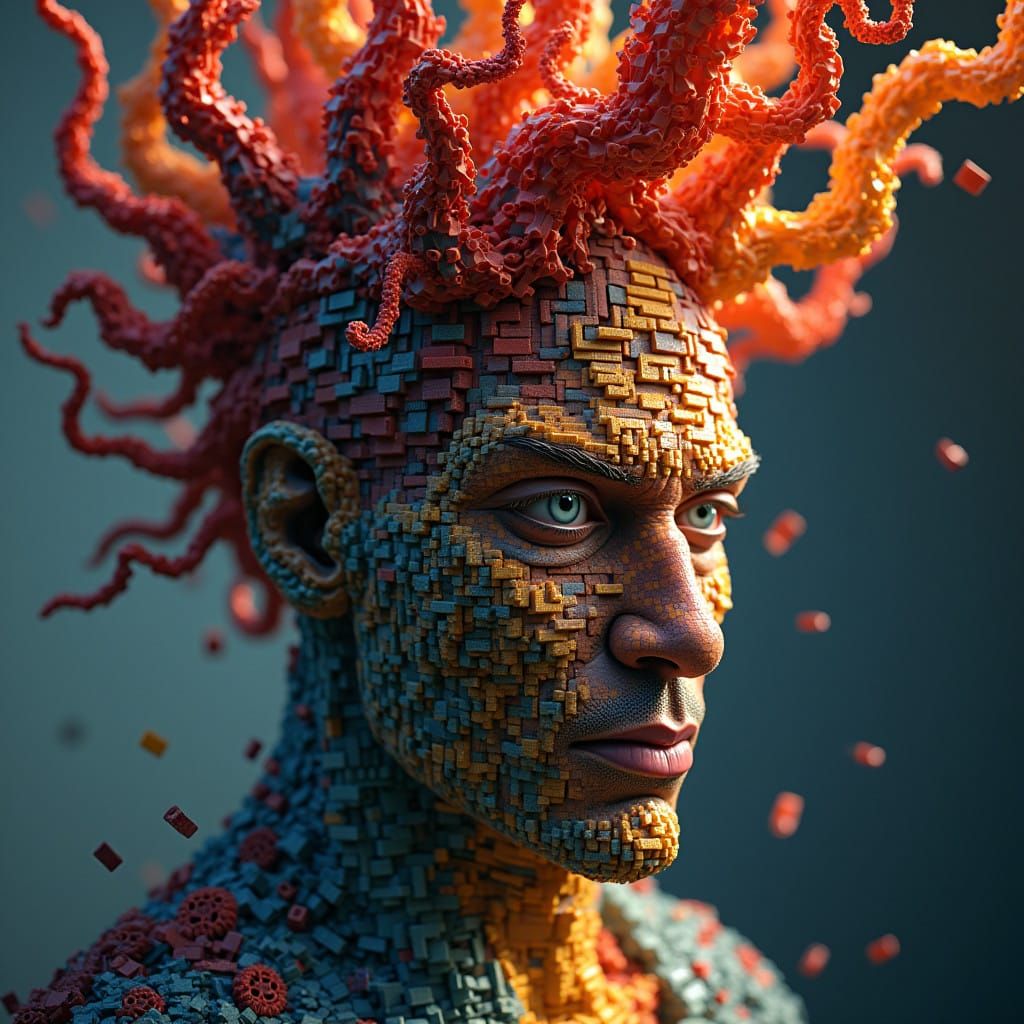 Lego Constructed Fantasy Warrior