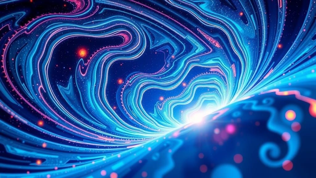 Cosmic Time-Space in Abstract 3D Rendering